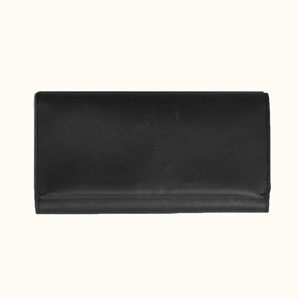 Able Debre Slim Black Leather Wallet